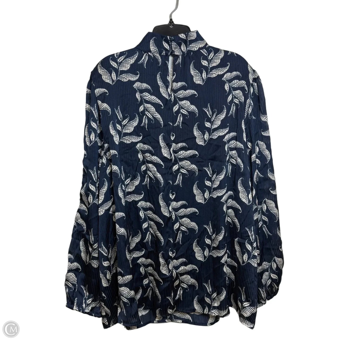Top Long Sleeve By Lane Bryant In Navy, Size: 20