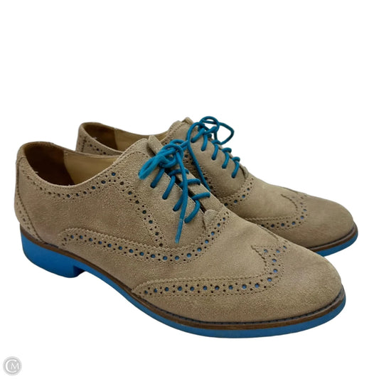 Shoes Flats By Cole-haan In Blue & Cream, Size: 7.5