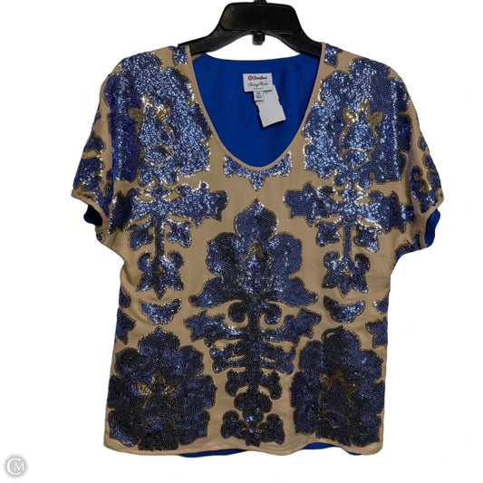 Top Short Sleeve By Target-designer In Blue & Gold, Size: Xs