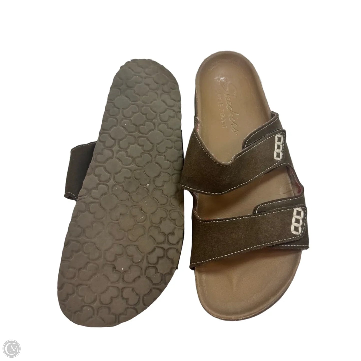 Sandals Flip Flops By Skechers In Brown, Size: 9