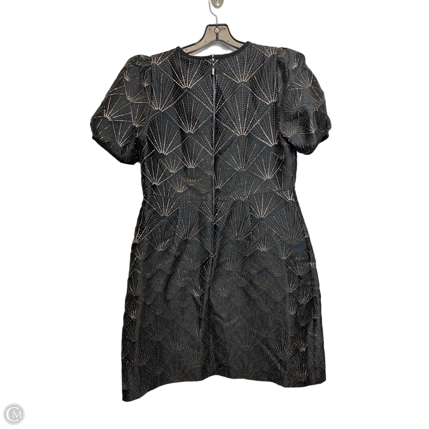 Dress Casual Short By Dkny In Black & Gold, Size: 12