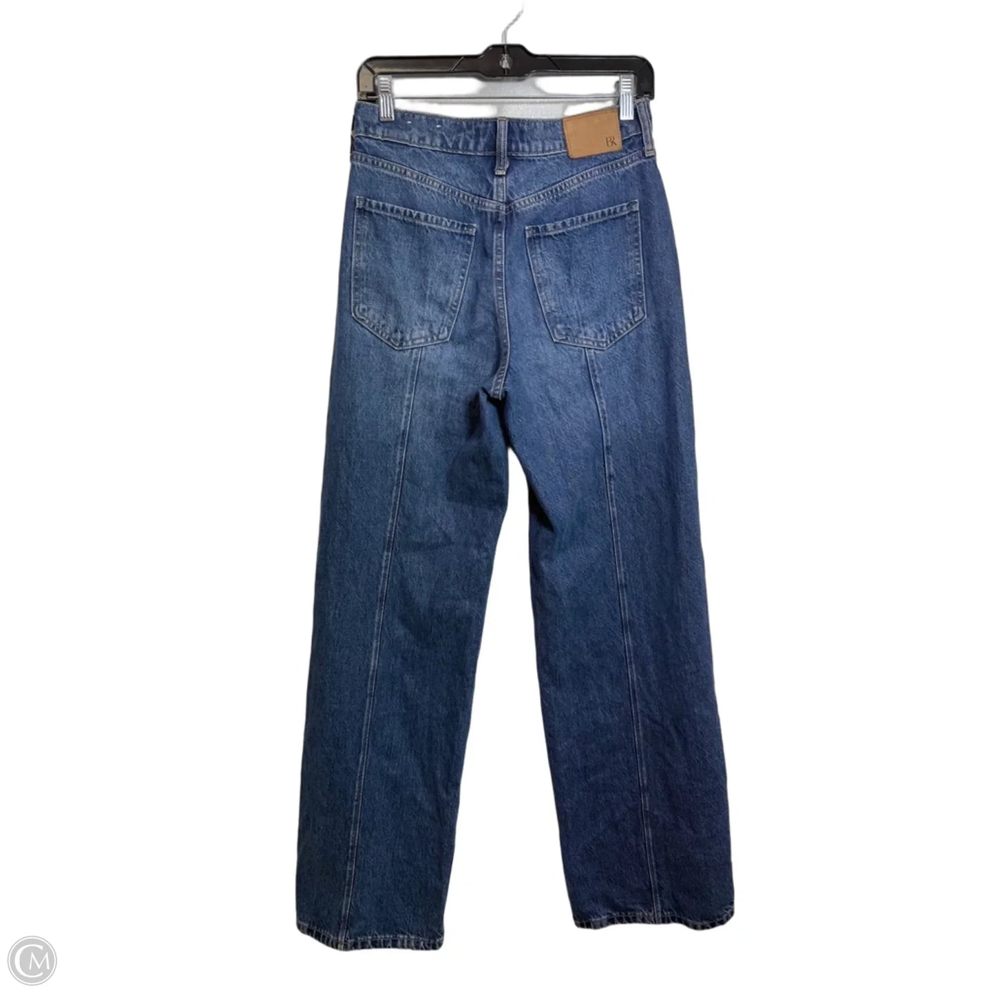Jeans Flared By Banana Republic In Blue Denim, Size: 4