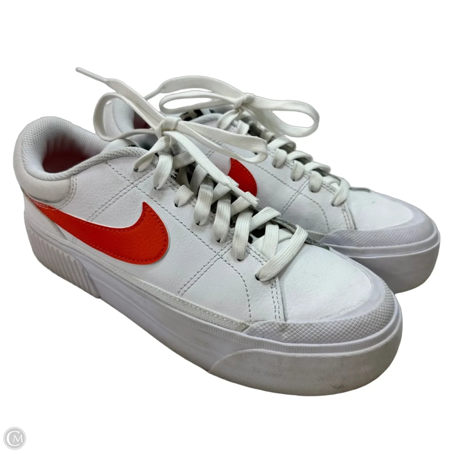Shoes Athletic By Nike In Orange & White, Size: 8