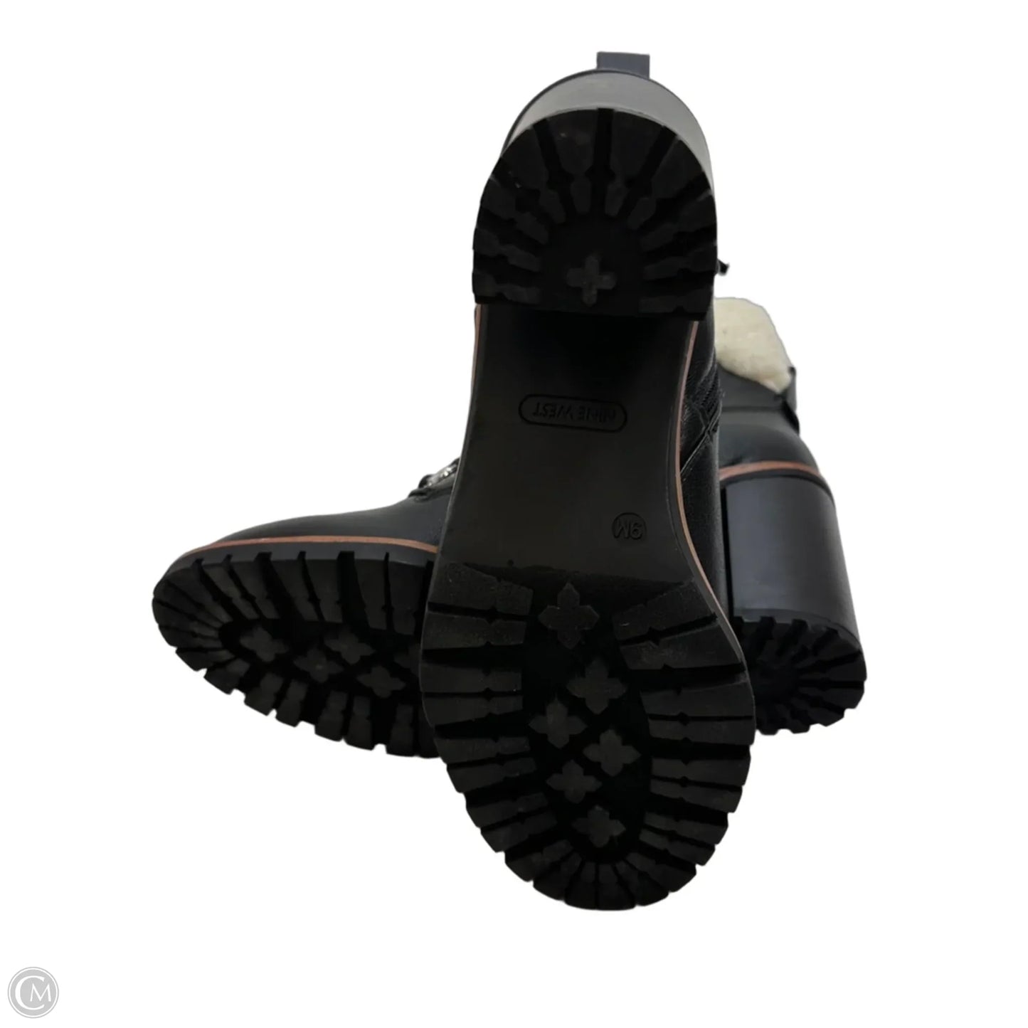 Boots Ankle Heels By Nine West In Black, Size: 9