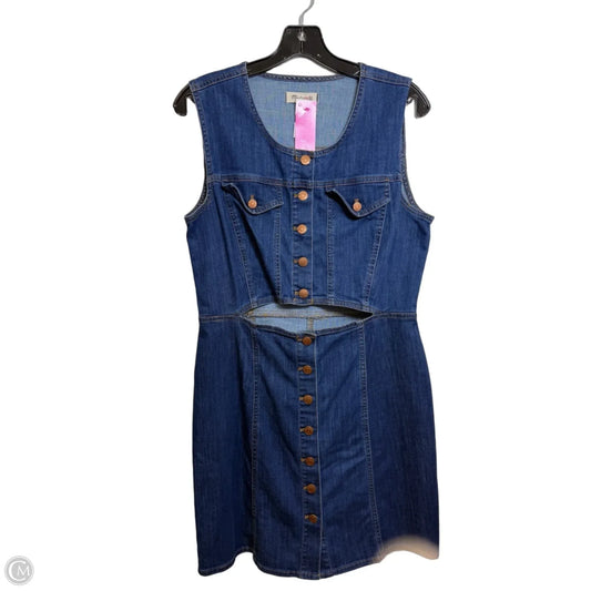 Dress Casual Short By Madewell In Blue Denim, Size: 14