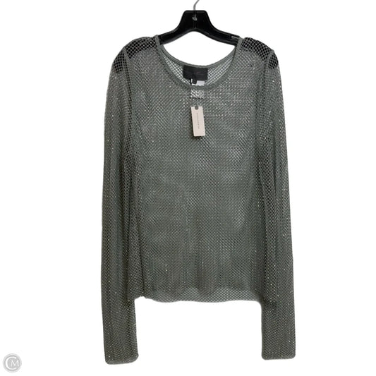 Top Long Sleeve By Sunday In Brooklyn In Silver, Size: L