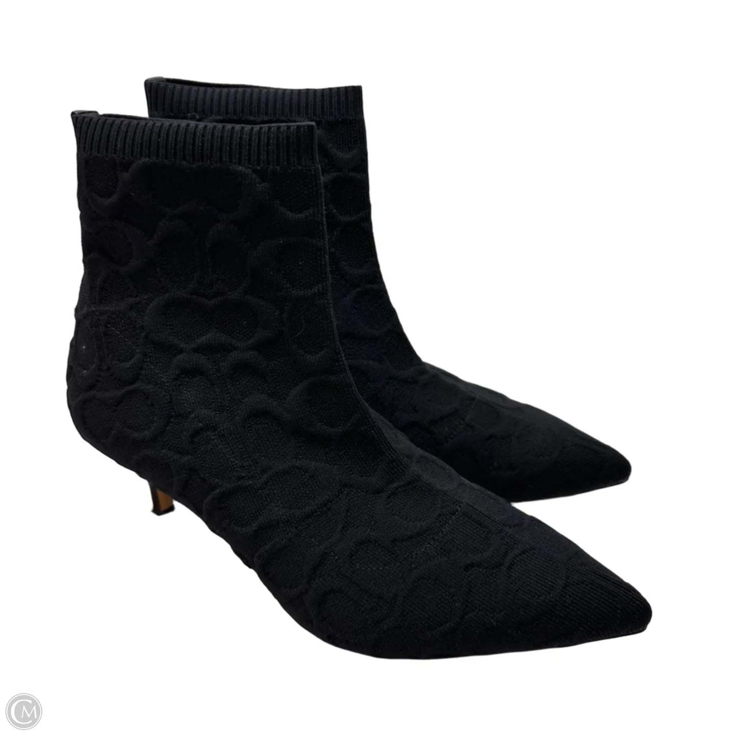 Boots Designer By Coach In Black, Size: 8