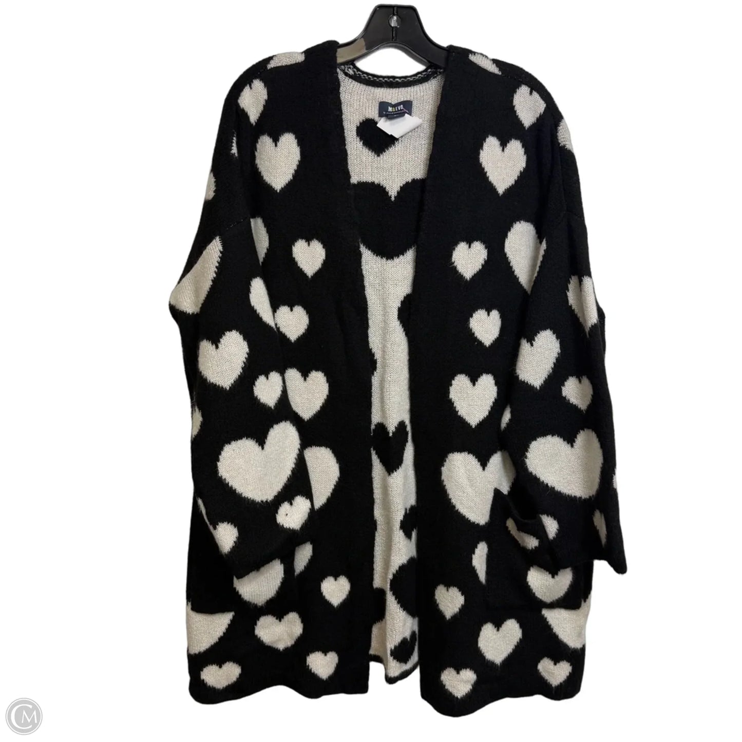 Cardigan By Maeve In Black & White, Size: M