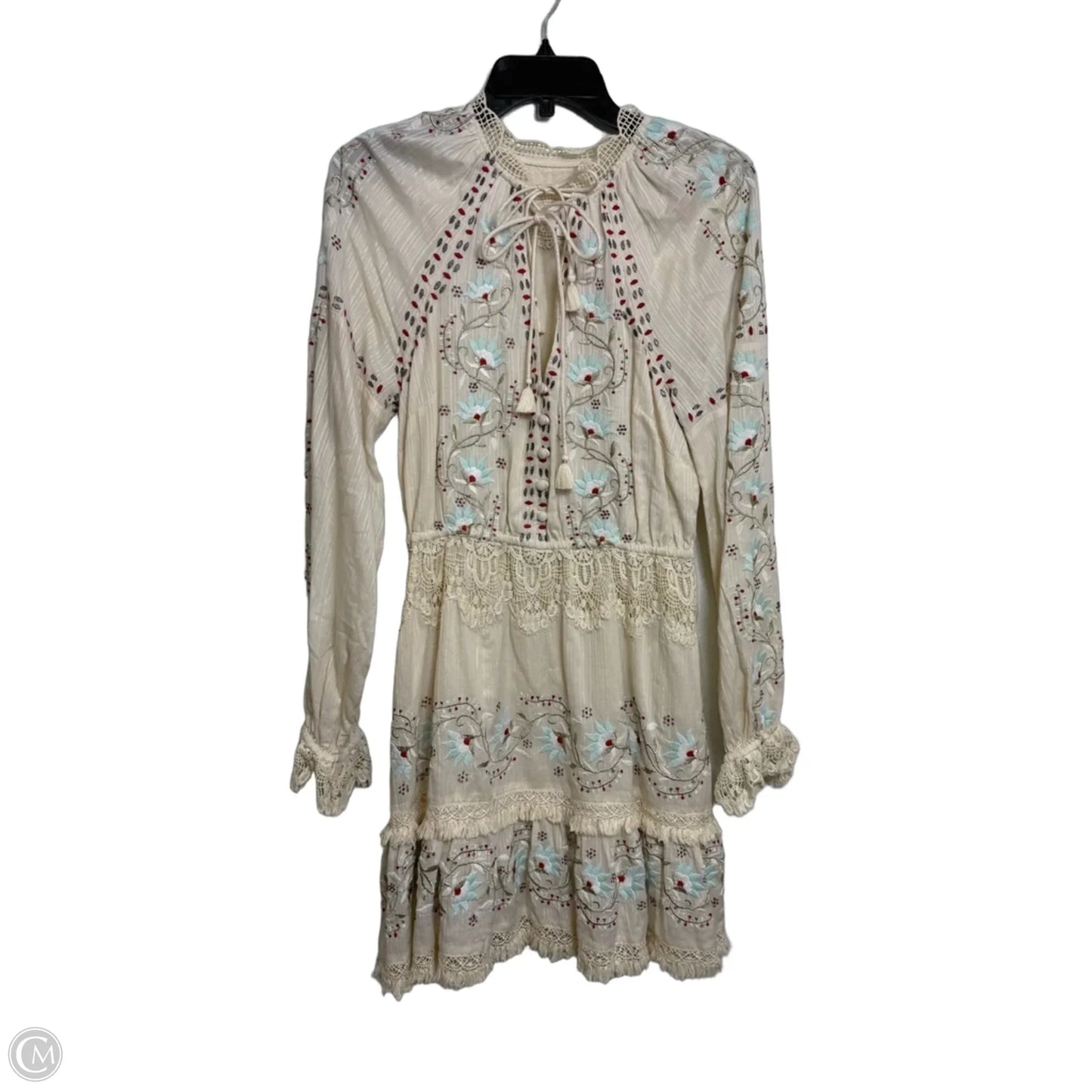 Dress Casual Short By Anthropologie In Cream, Size: S