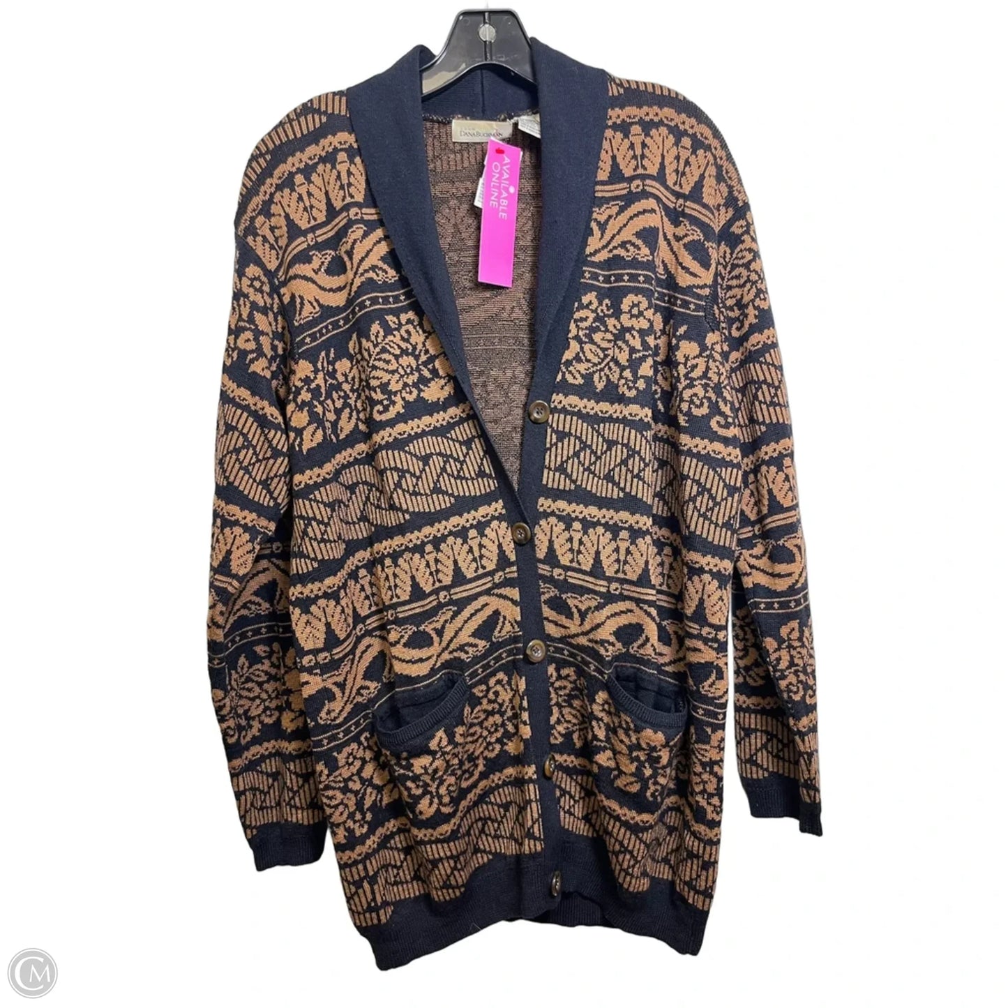 Cardigan By Dana Buchman In Brown, Size: M