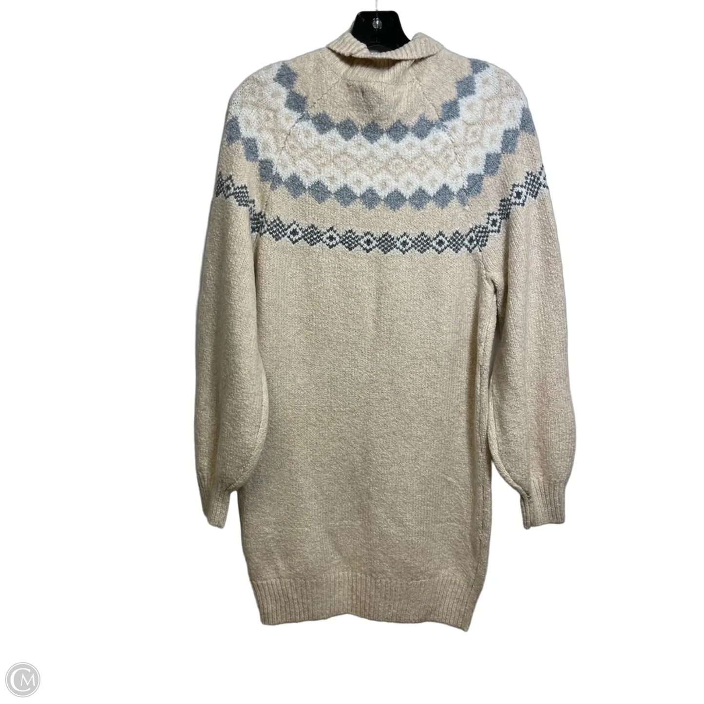 Sweater Dress Casual Short By American Eagle In Cream, Size: XS