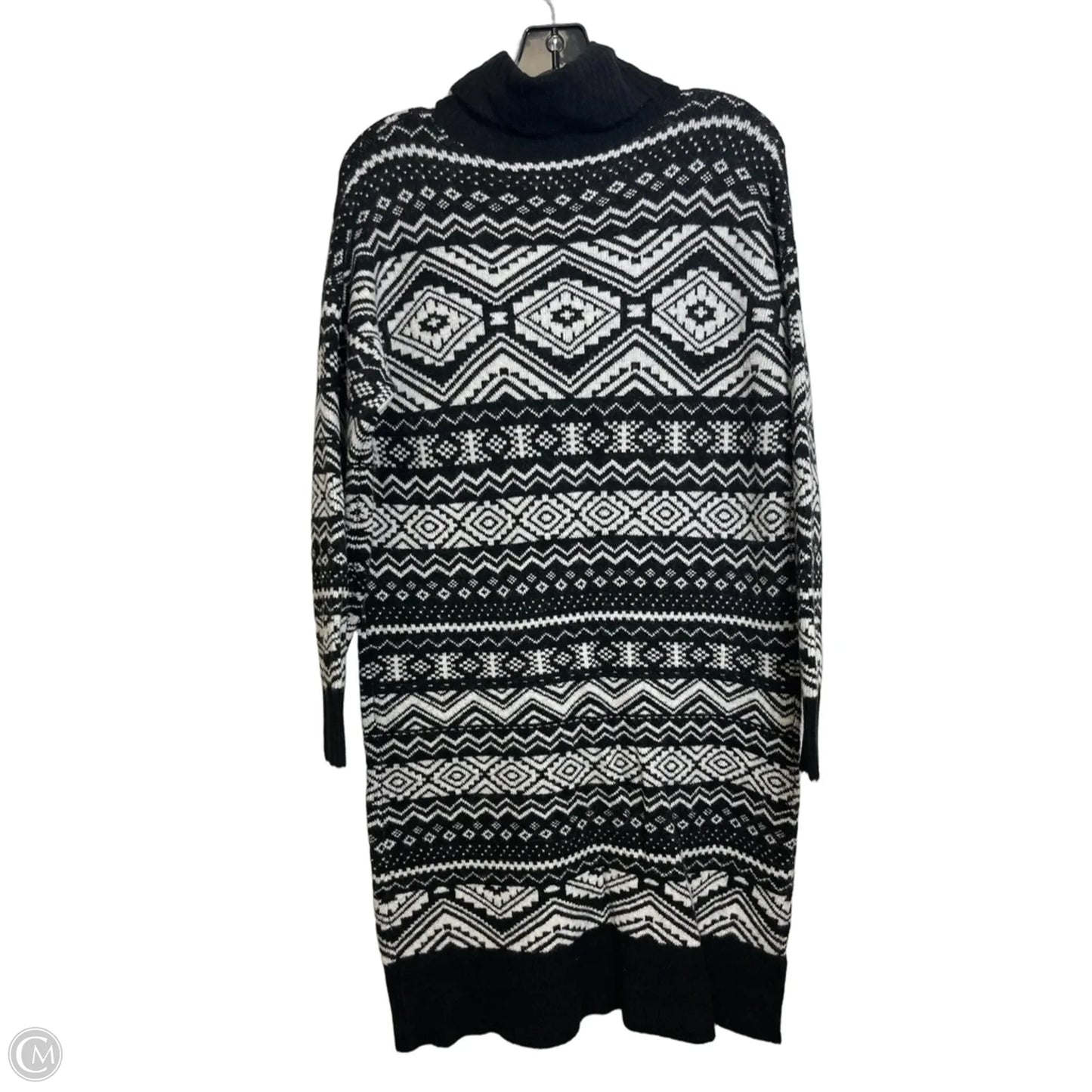 Sweater Dress Casual Short By Loft In Black, Size: S