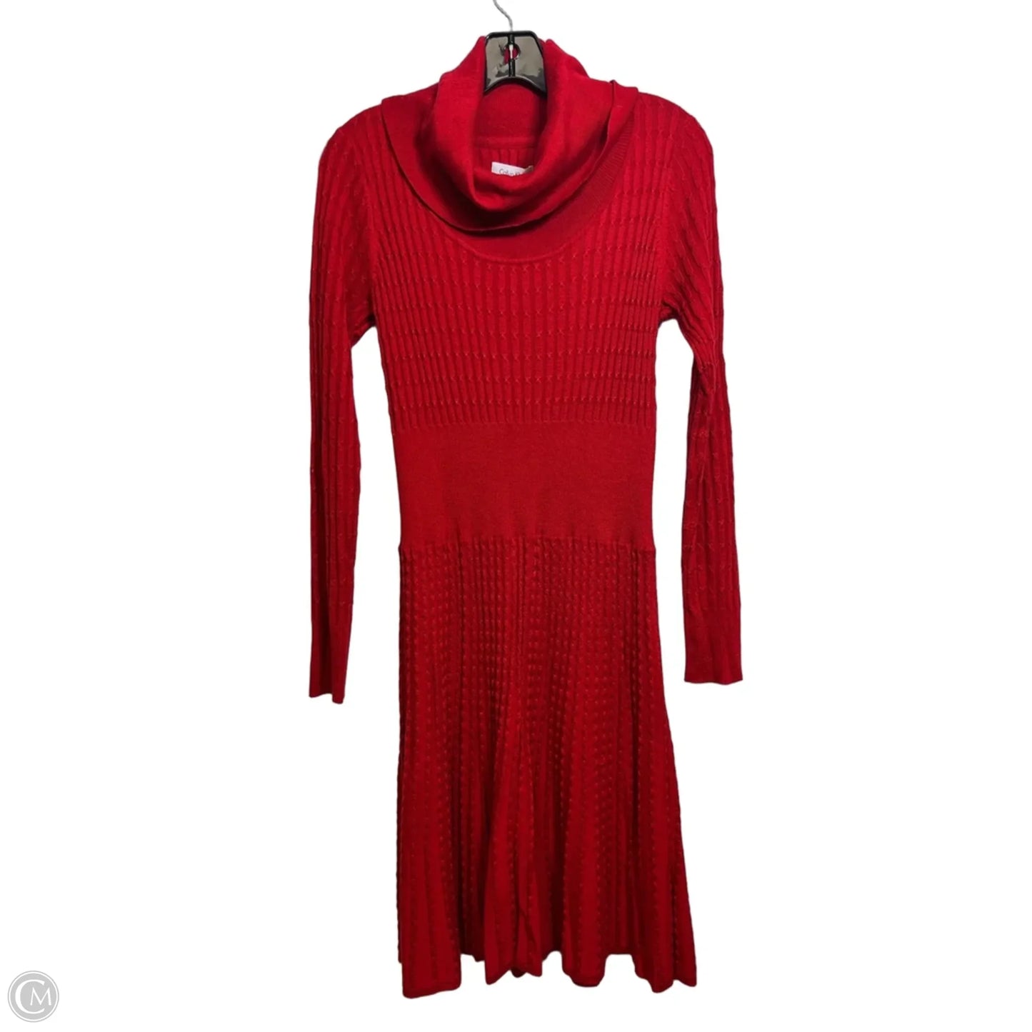 Dress Casual Short By Calvin Klein In Red, Size: S