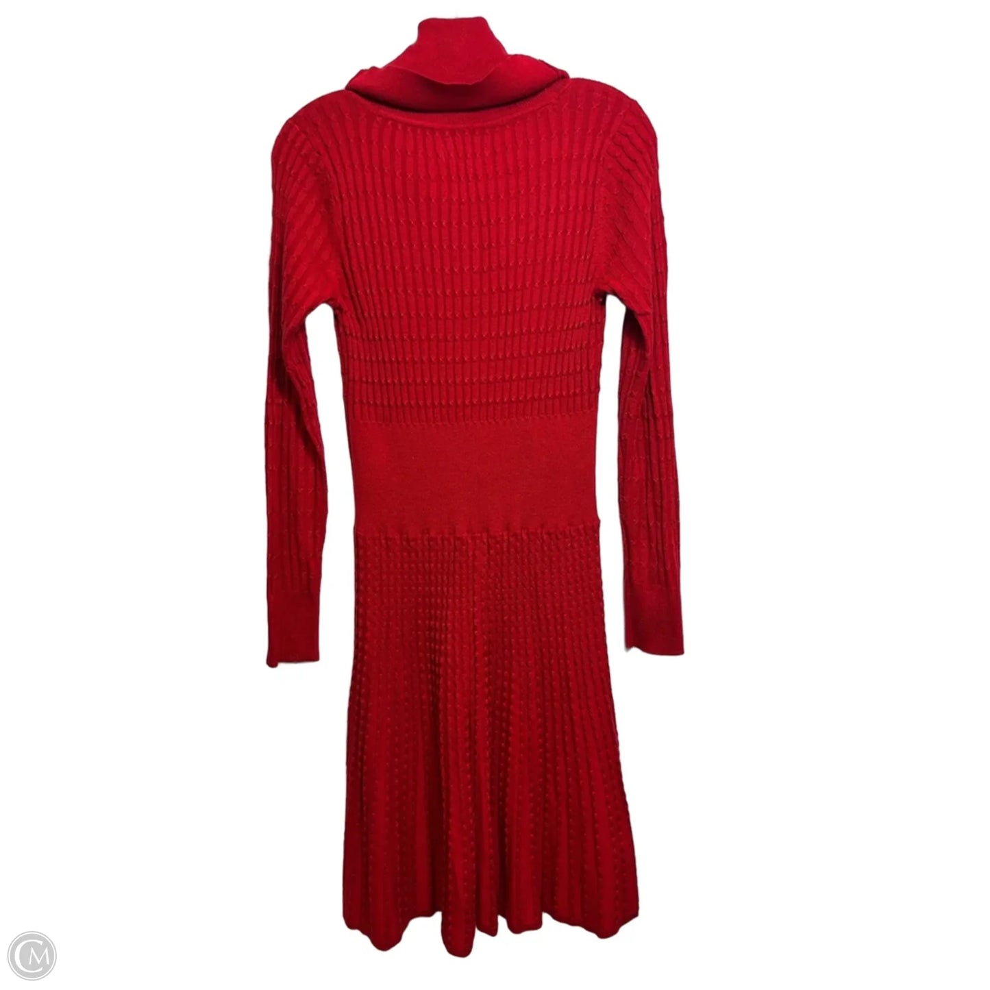 Dress Casual Short By Calvin Klein In Red, Size: S
