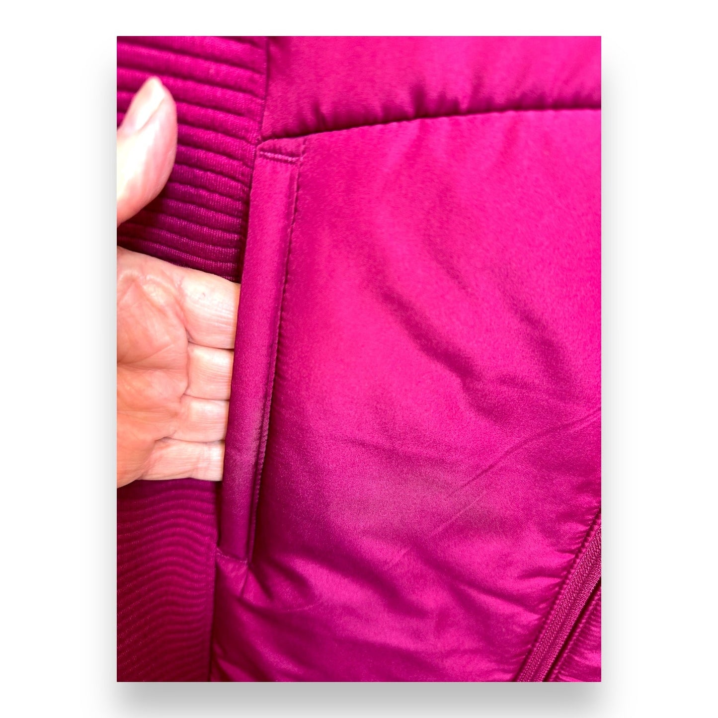 Athletic Jacket By Tek Gear In Raspberry, Size: S