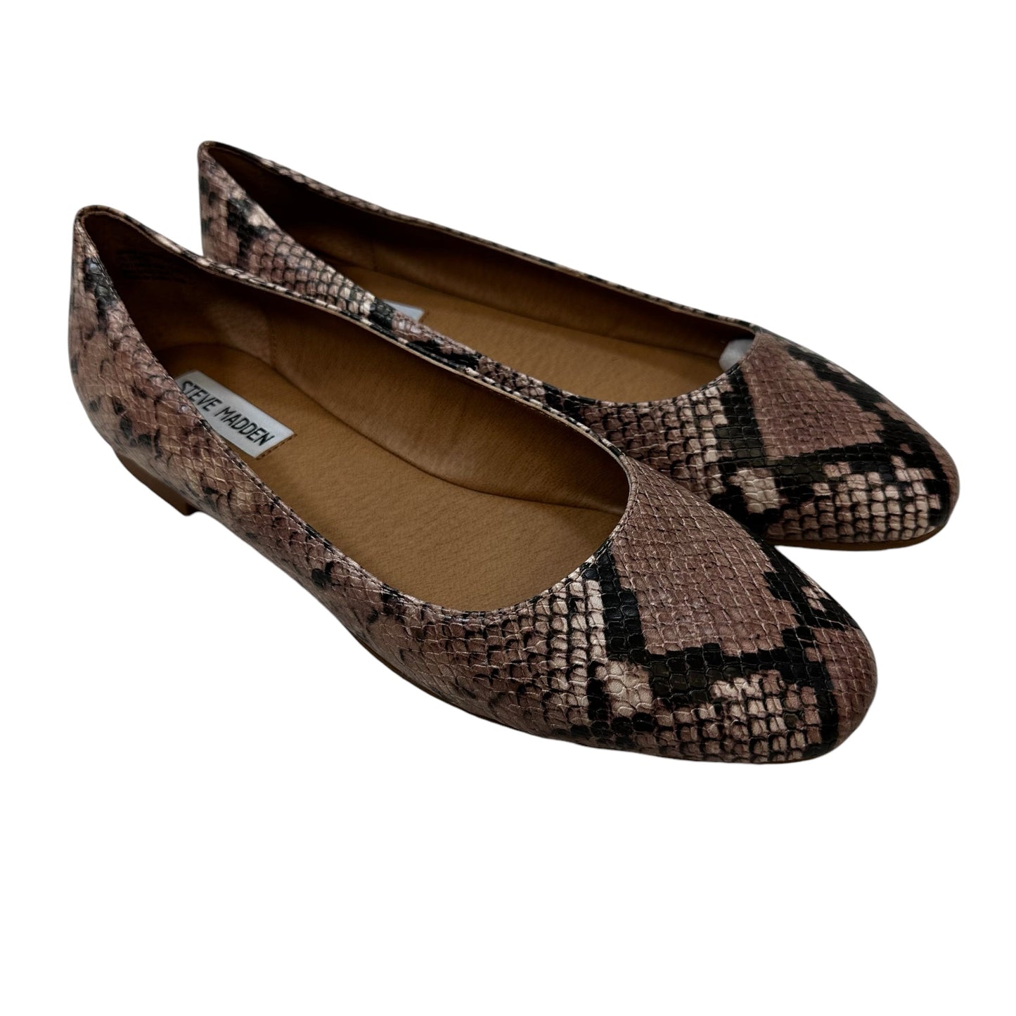 Shoes Flats Ballet By Steve Madden In Snakeskin Print, Size: 9.5