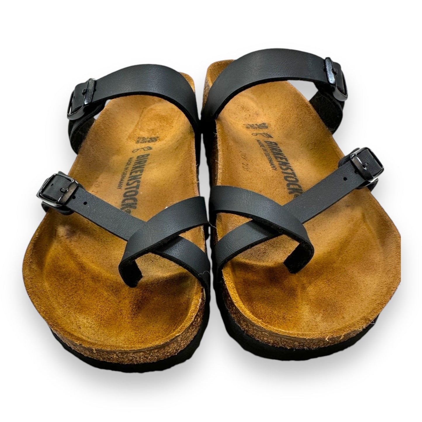 Sandals Flip Flops By Birkenstock In Black, Size: 7/38