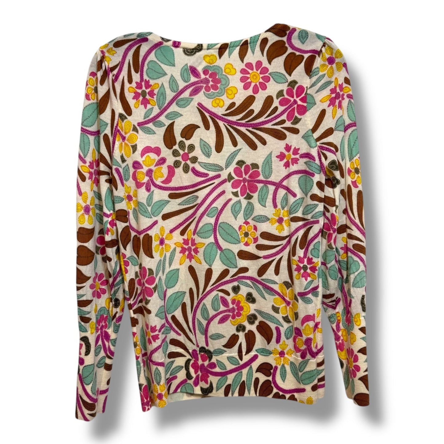 Top Long Sleeve By Talbots In Multi-colored, Size: M