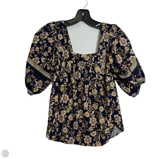 Top Short Sleeve By Cmf In Floral Print, Size: Xs