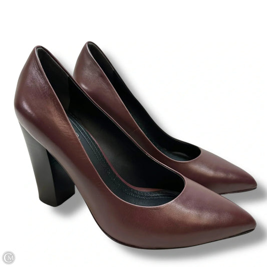 Shoes Heels Block By Brooks Brothers In Maroon, Size: 7.5
