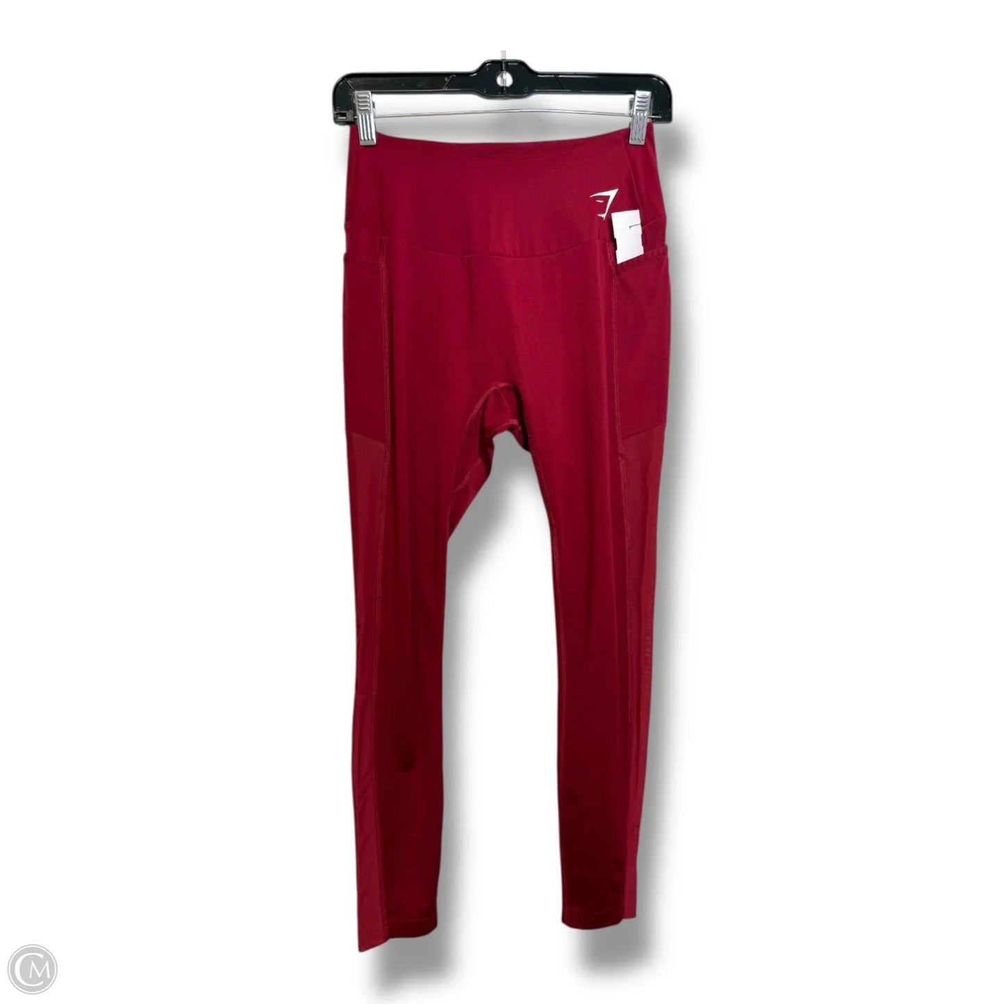 Athletic Leggings By Gym Shark In Red, Size: M