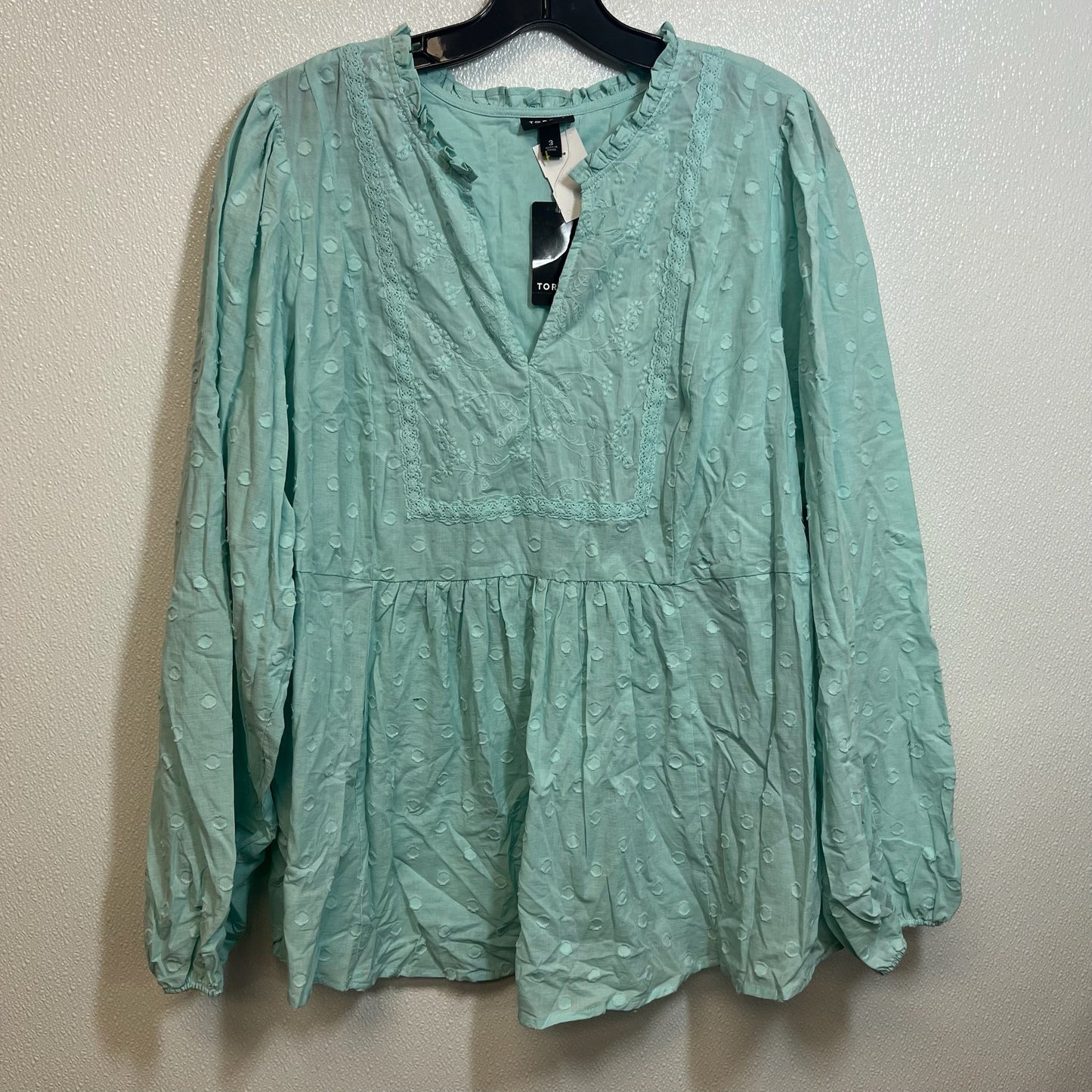 Top Long Sleeve Basic By Torrid  Size: 3