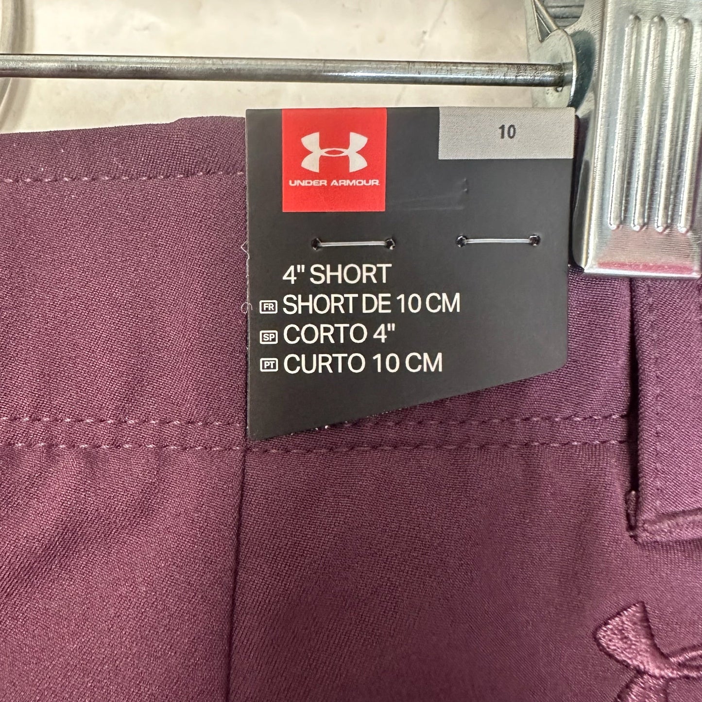 Shorts By Under Armour In Burgundy, Size: 10