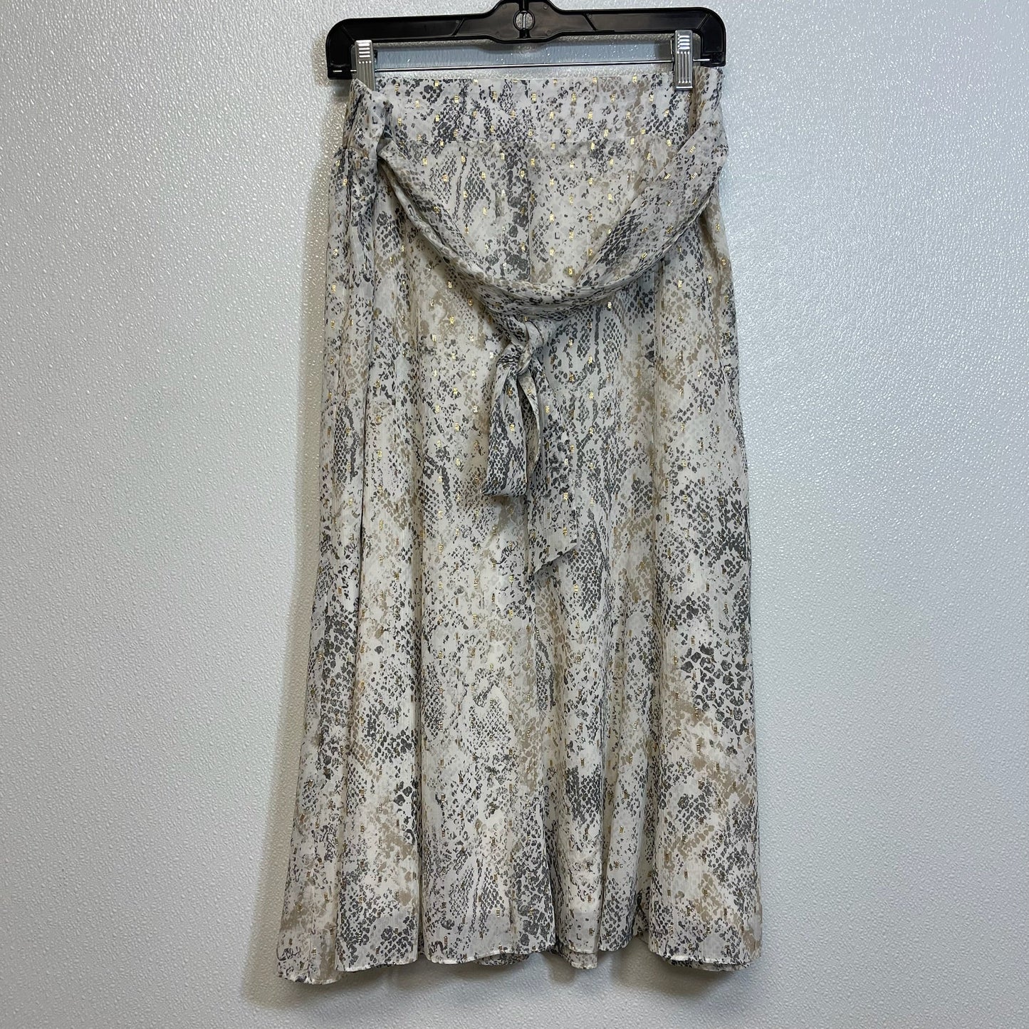 Skirt Maxi By Chicos O In Snakeskin Print, Size: Xl