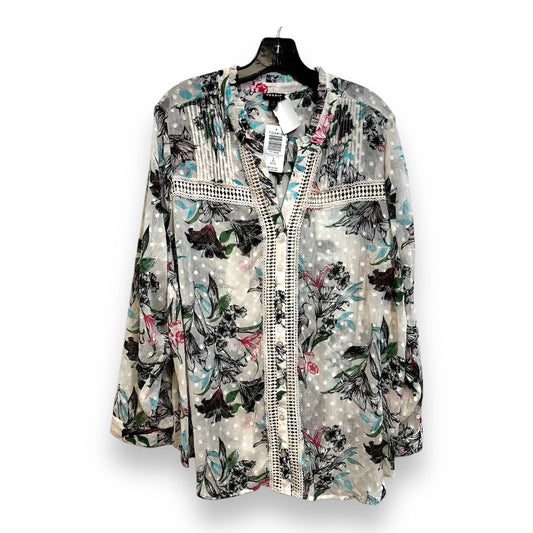 Top Long Sleeve By Torrid In Floral Print, Size: 3x