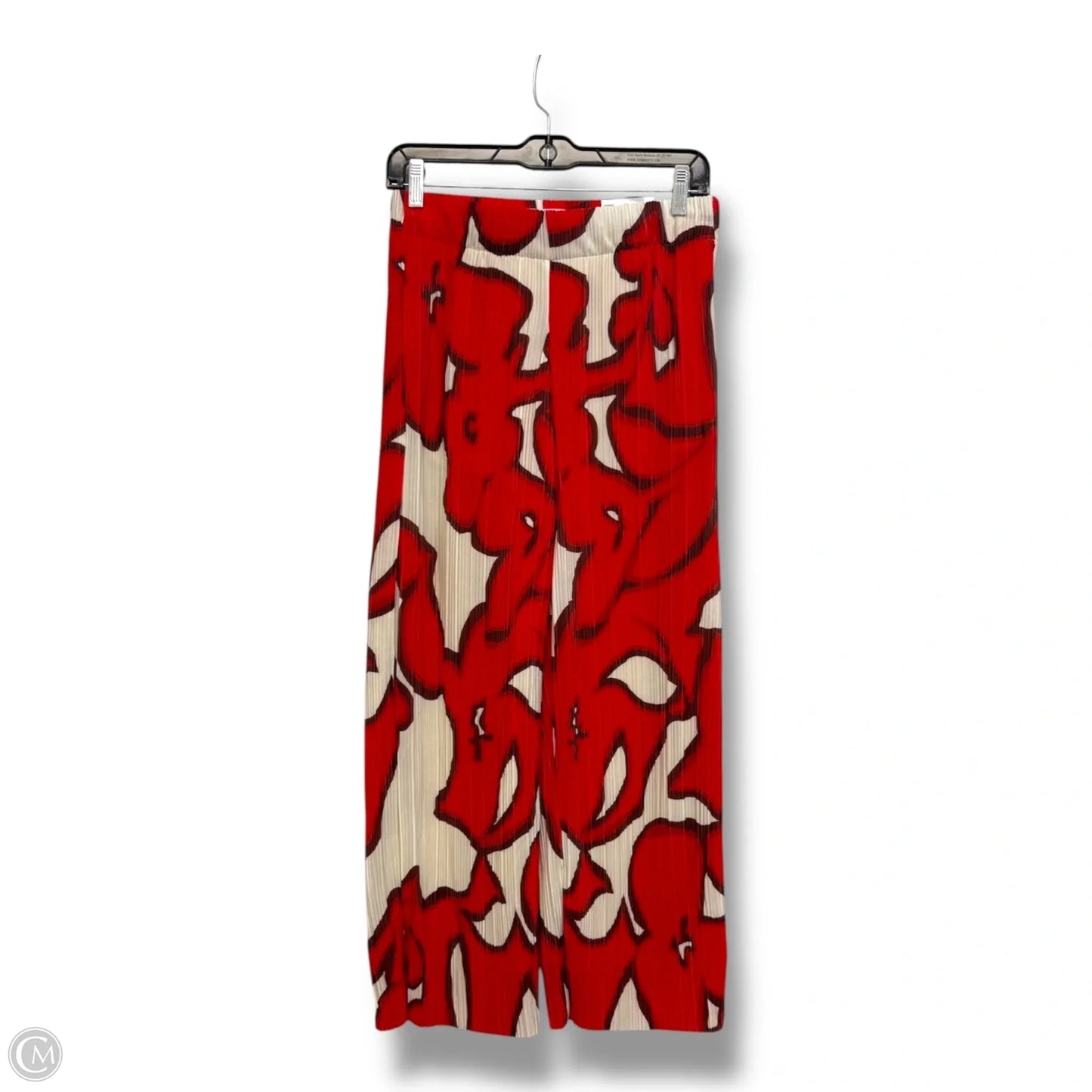 Pants wide leg Cropped By Nine West In Red, Size: Xs