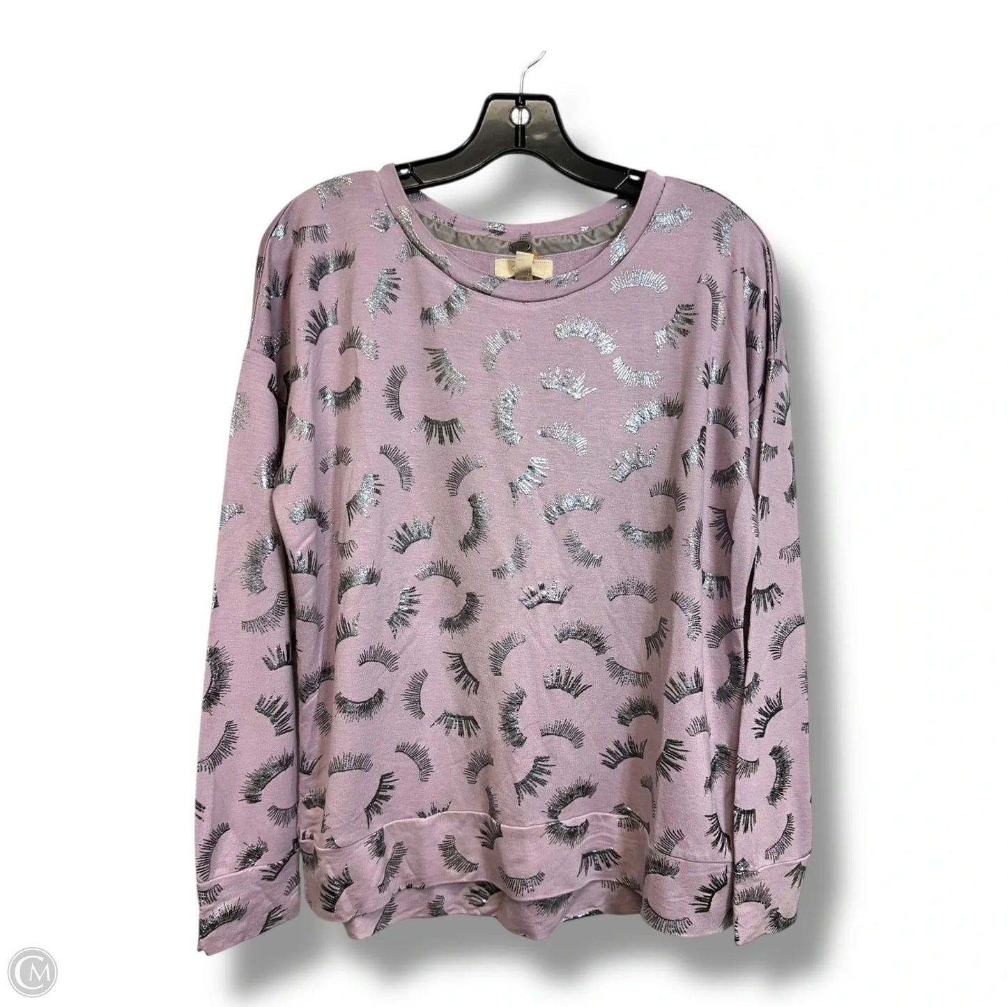 Top Long Sleeve Basic By Cupio In Purple, Size: L