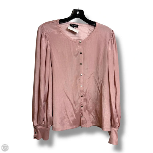 Top Long Sleeve By 1.state In Pink, Size: M