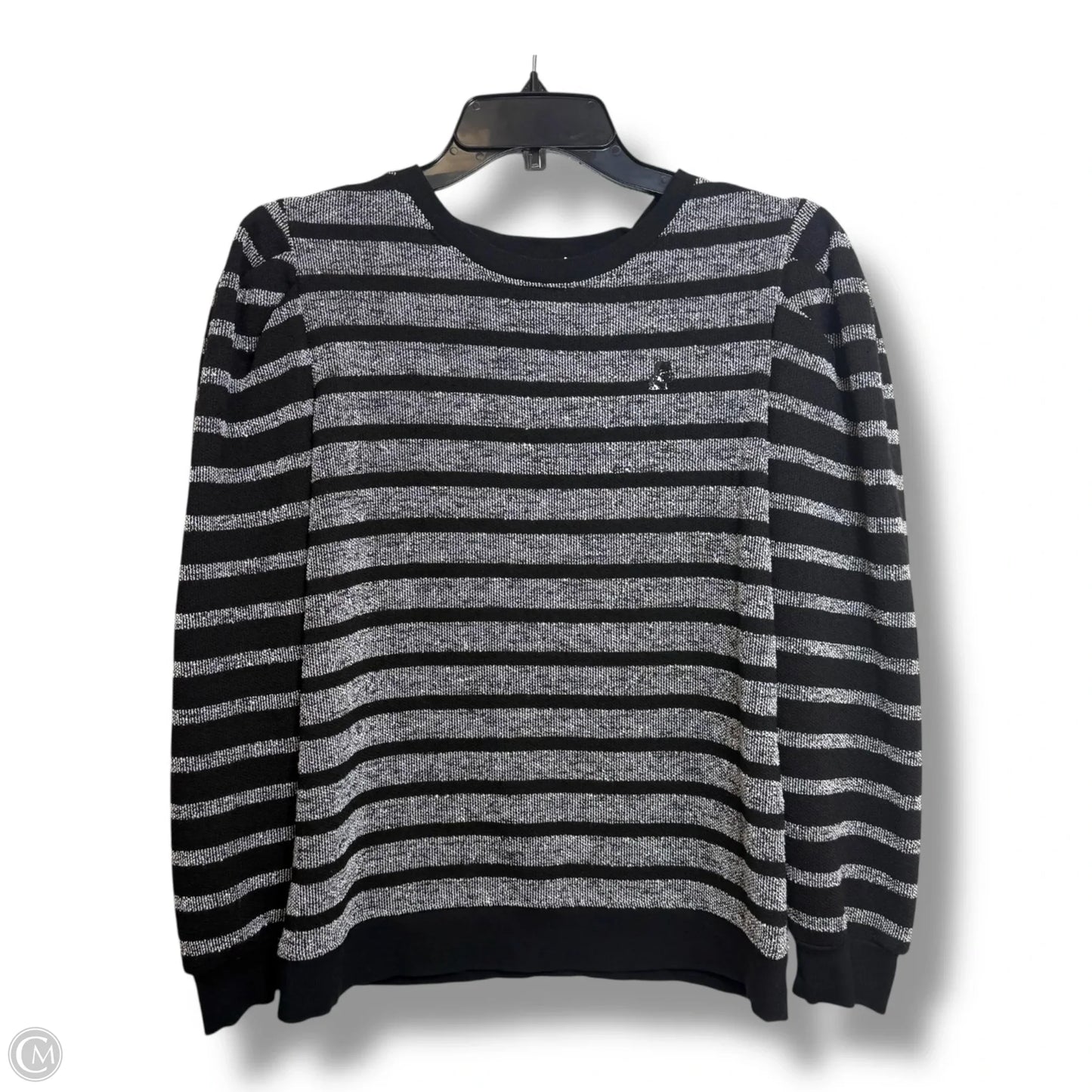 Top Long Sleeve Designer By Karl Lagerfeld In Black, Size: Xs