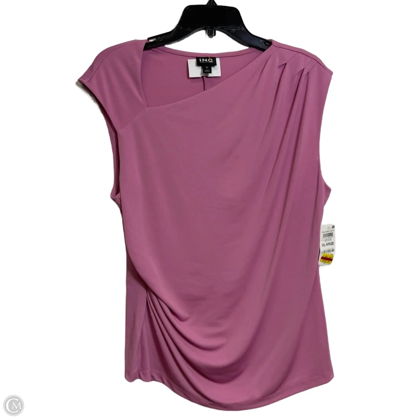 Top Sleeveless Basic By Inc In Pink, Size: Xl