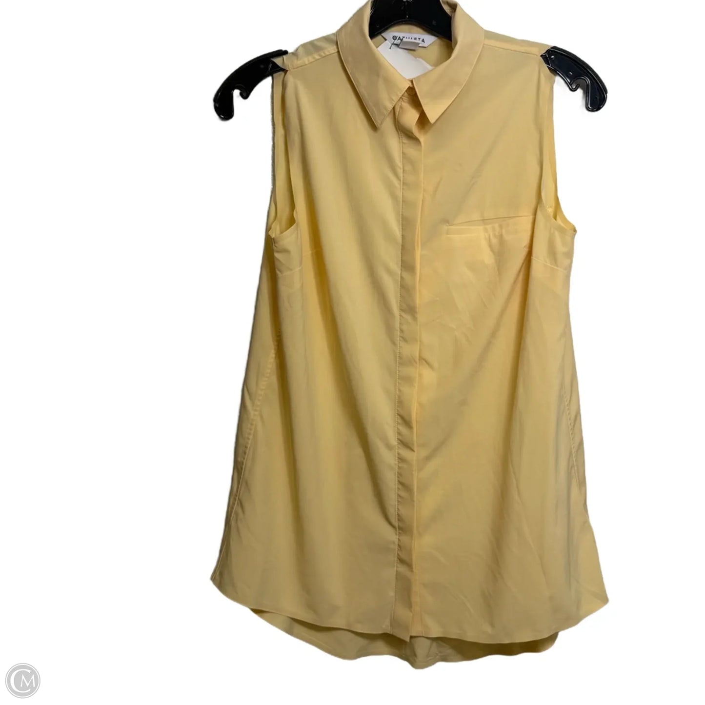 Top Sleeveless Basic By Athleta In Yellow, Size: Xl