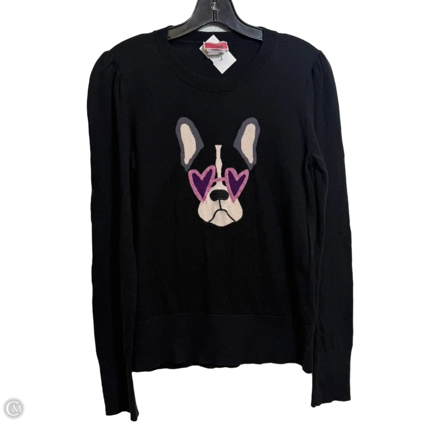 Sweater Cardigan Designer By Kate Spade In Black, Size: M