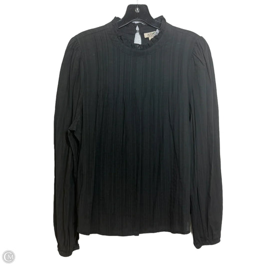 Top Long Sleeve By Ana In Grey, Size: L