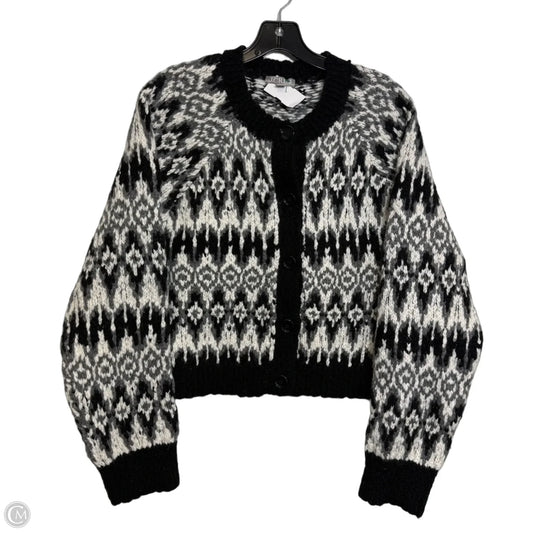 Cardigan By J. Crew In Black & White, Size: L