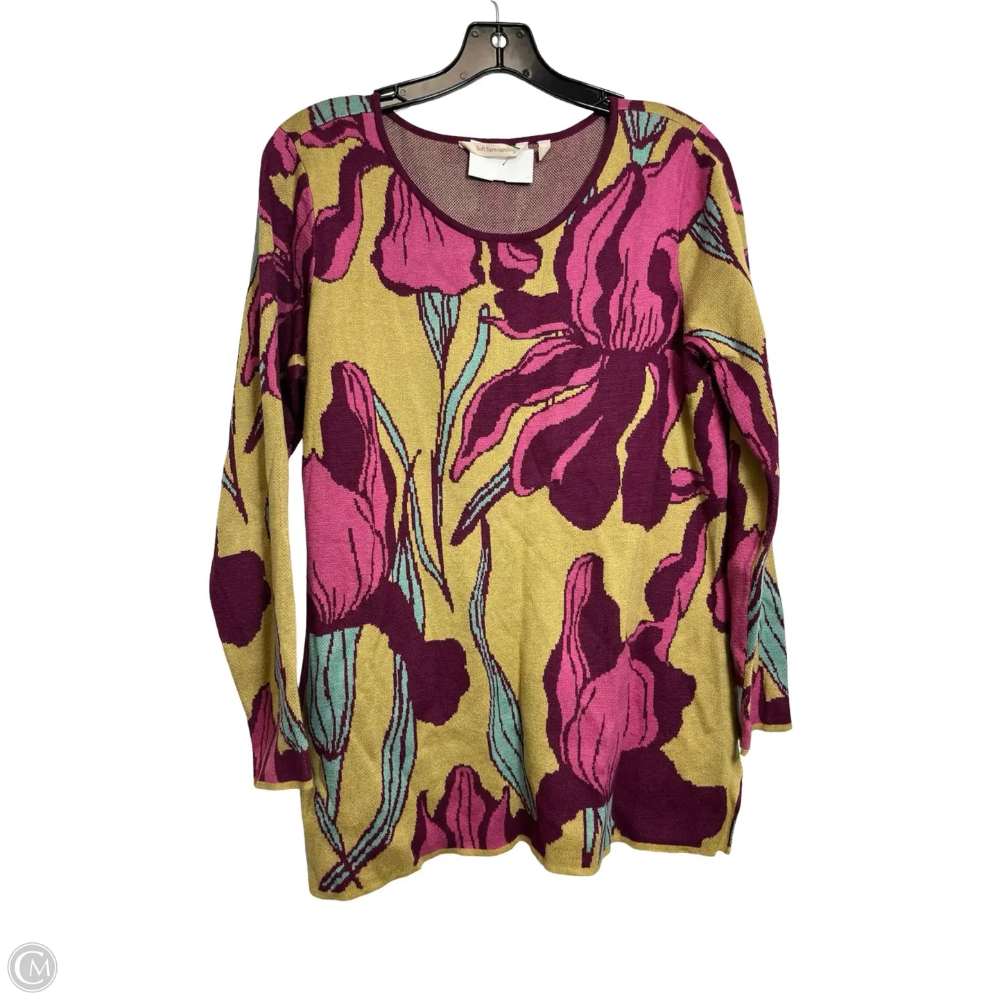 Sweater By Soft Surroundings In Floral Print, Size: M