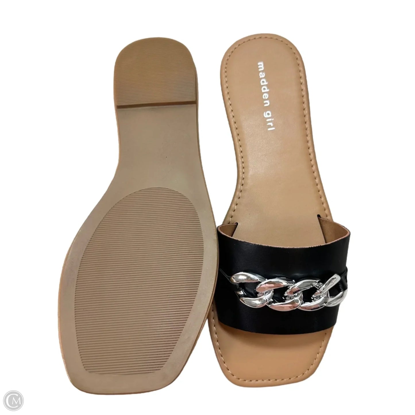 Sandals Flats By Madden Girl In Black, Size: 9.5