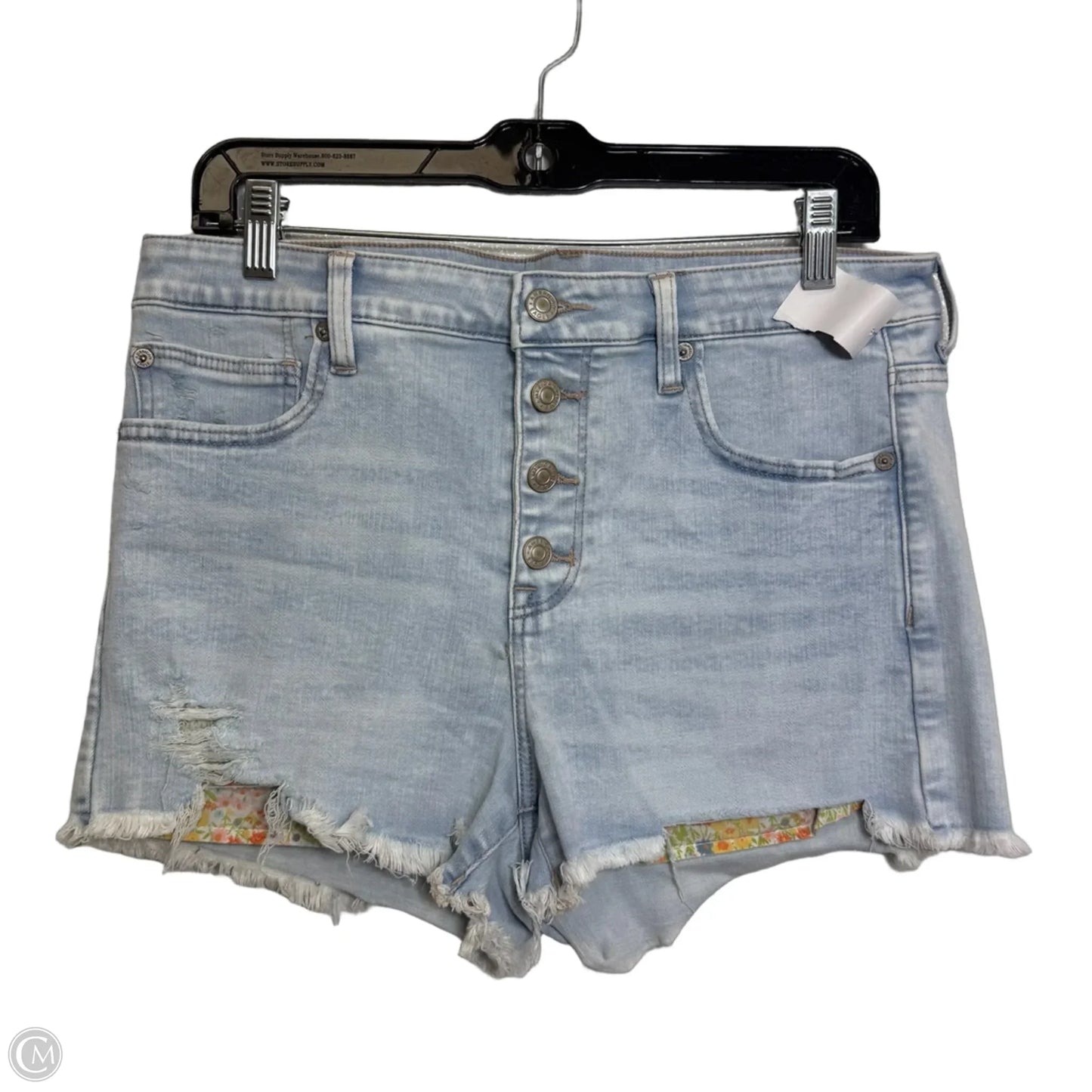 Shortalls By American Eagle In Blue Denim, Size: 6