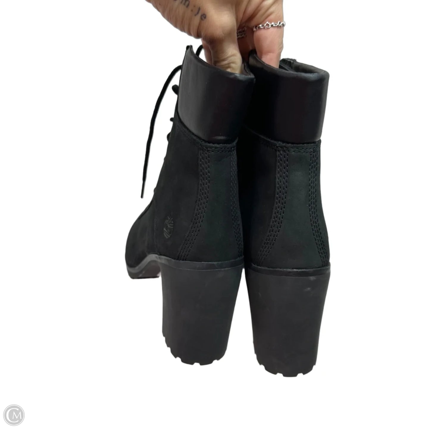 Boots Ankle Heels By Timberland In Black, Size: 8