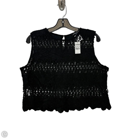 Top Sleeveless Basic By Express In Black, Size: L