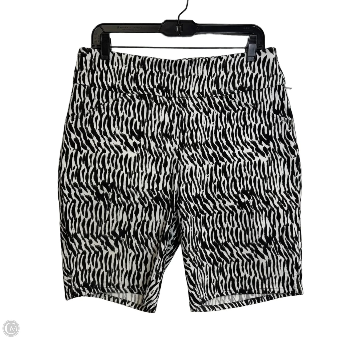 Shorts By Inc In Black & White, Size: 10