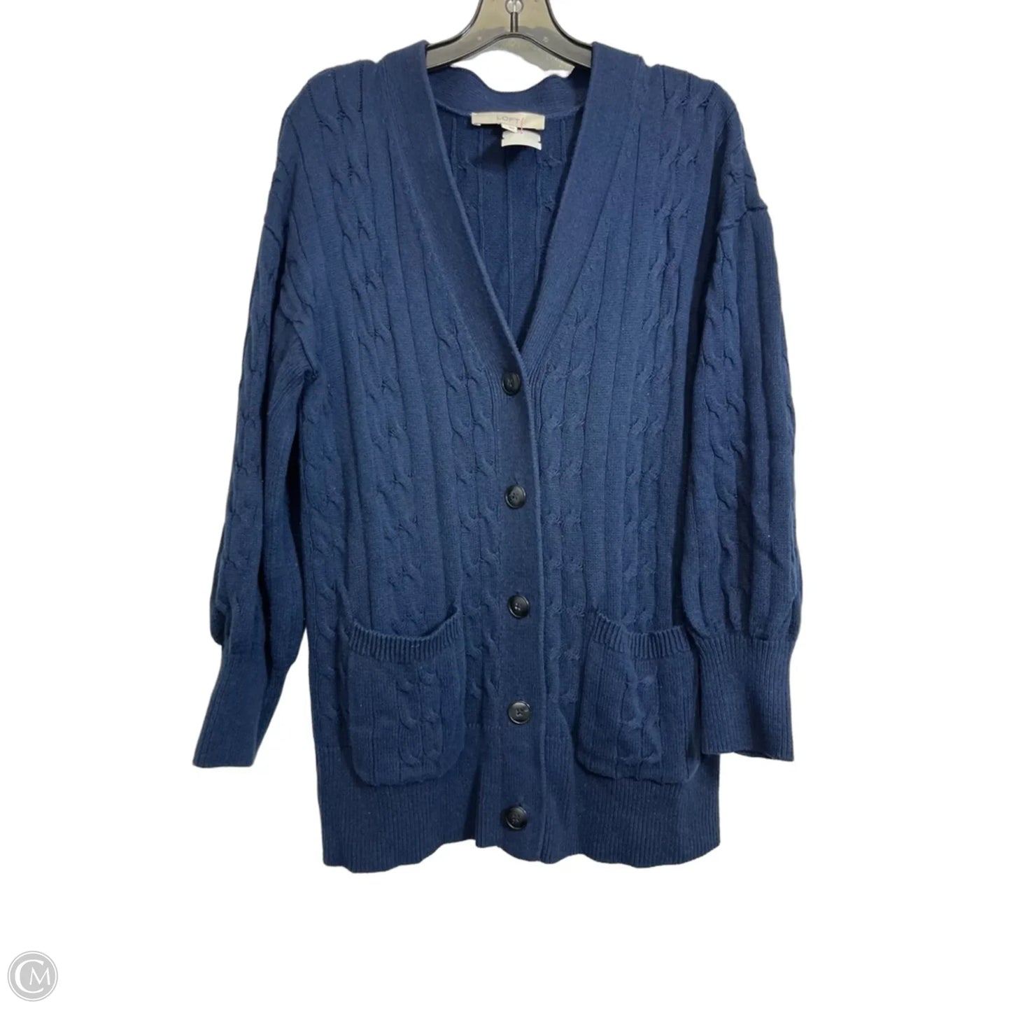 Cardigan By Loft In Navy, Size: L