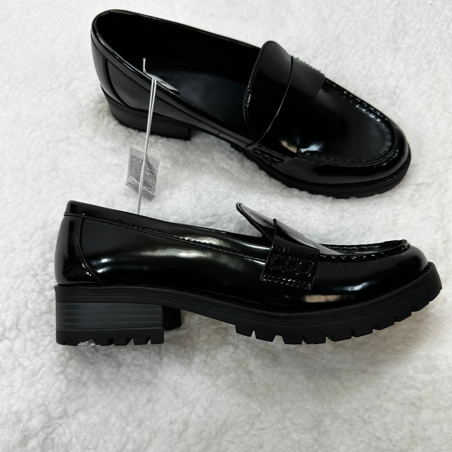 Black Shoes Flats Loafer Oxford Old Navy O, Size 10