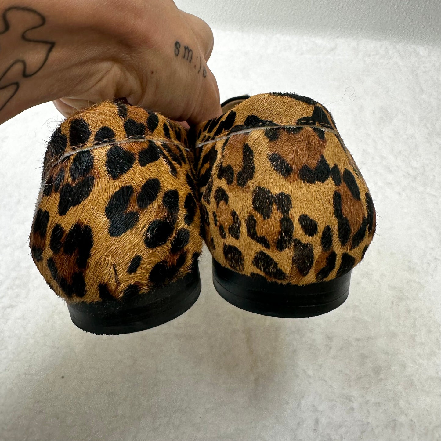Leopard Print Shoes Flats Ballet Charter Club O, Size 7.5