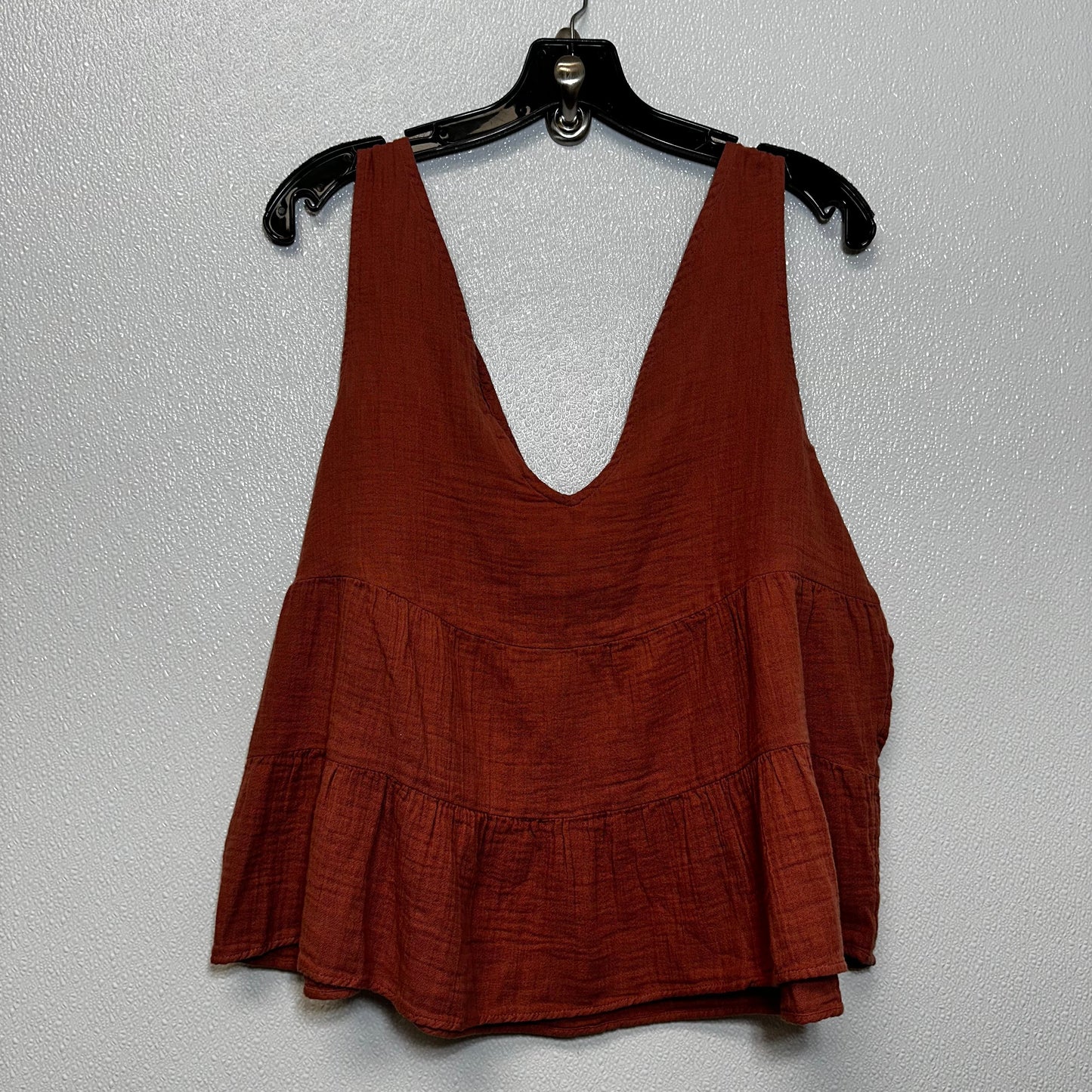 Rust Top Sleeveless Gap O, Size L