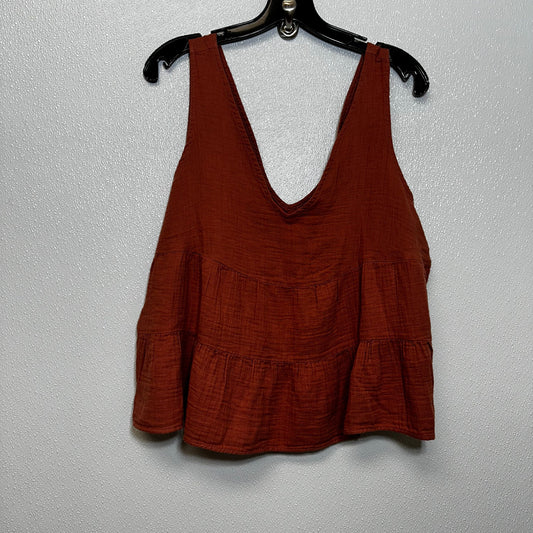 Rust Top Sleeveless Gap O, Size L