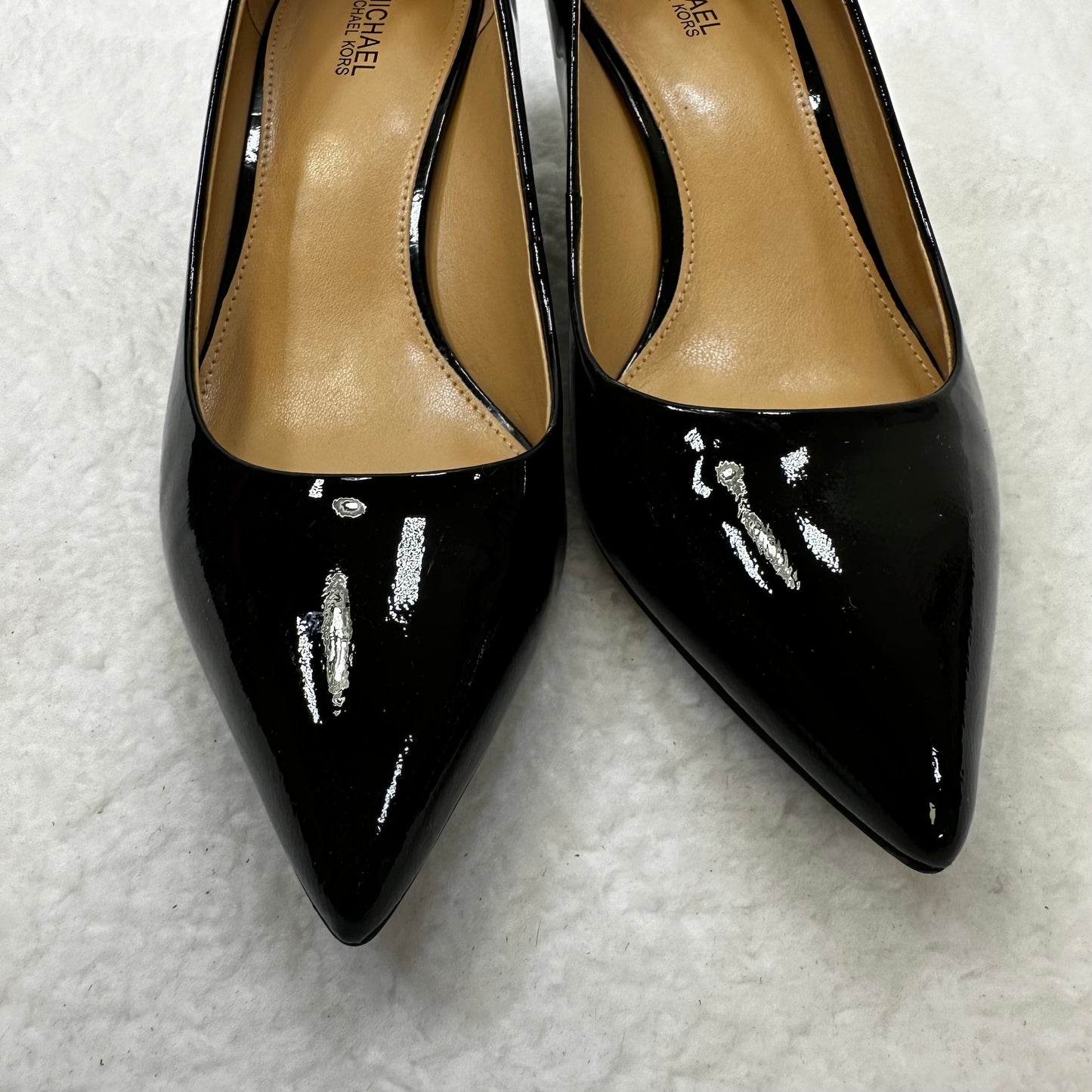 Black Shoes Heels Block Michael By Michael Kors, Size 7